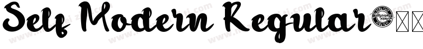 Self Modern Regular字体转换